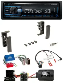 Alpine USB Bluetooth DAB Lenkrad Autoradio für Audi A3 A4 A6 99-00 Aktivsystem