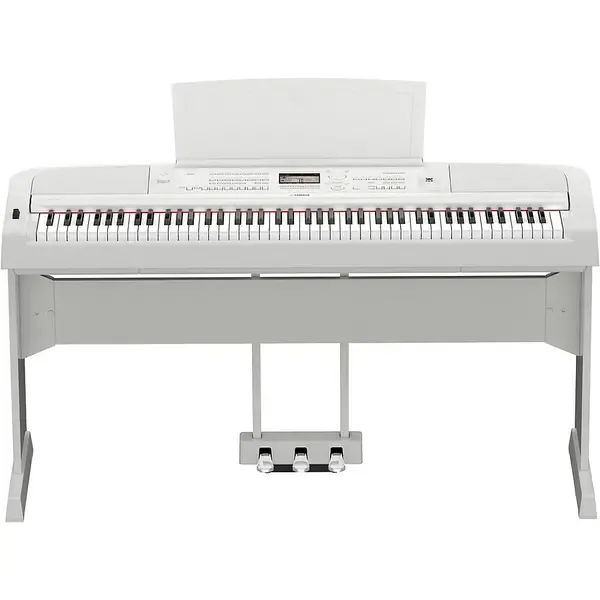Цифровое пианино классическое Yamaha DGX-670 Keyboard with Matching Stand and Pedal White