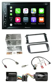Автомагнитола Pioneer 2-DIN, USB, DVD, Bluetooth, DAB для Ford Focus/C-Max/Galaxy с поддержкой управления на руле