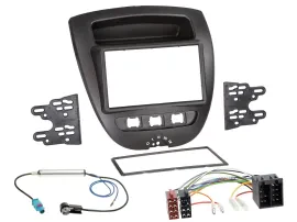 Einbauset Doppel DIN Autoradio für Toyota Aygo Peugeot 107 Citroen C1 05-14 Fakr