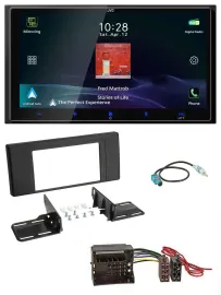 JVC USB Bluetooth 2DIN DAB MP3 Autoradio für Land Rover Range Rover Vogue L322 2