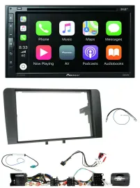 Pioneer DVD 2DIN Lenkrad DAB Bluetooth USB Autoradio für Audi A3 8P 2003-2012 Ak