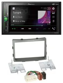 Pioneer 2DIN MP3 DAB USB Bluetooth Autoradio für SSangYong Rodius ab 2013
