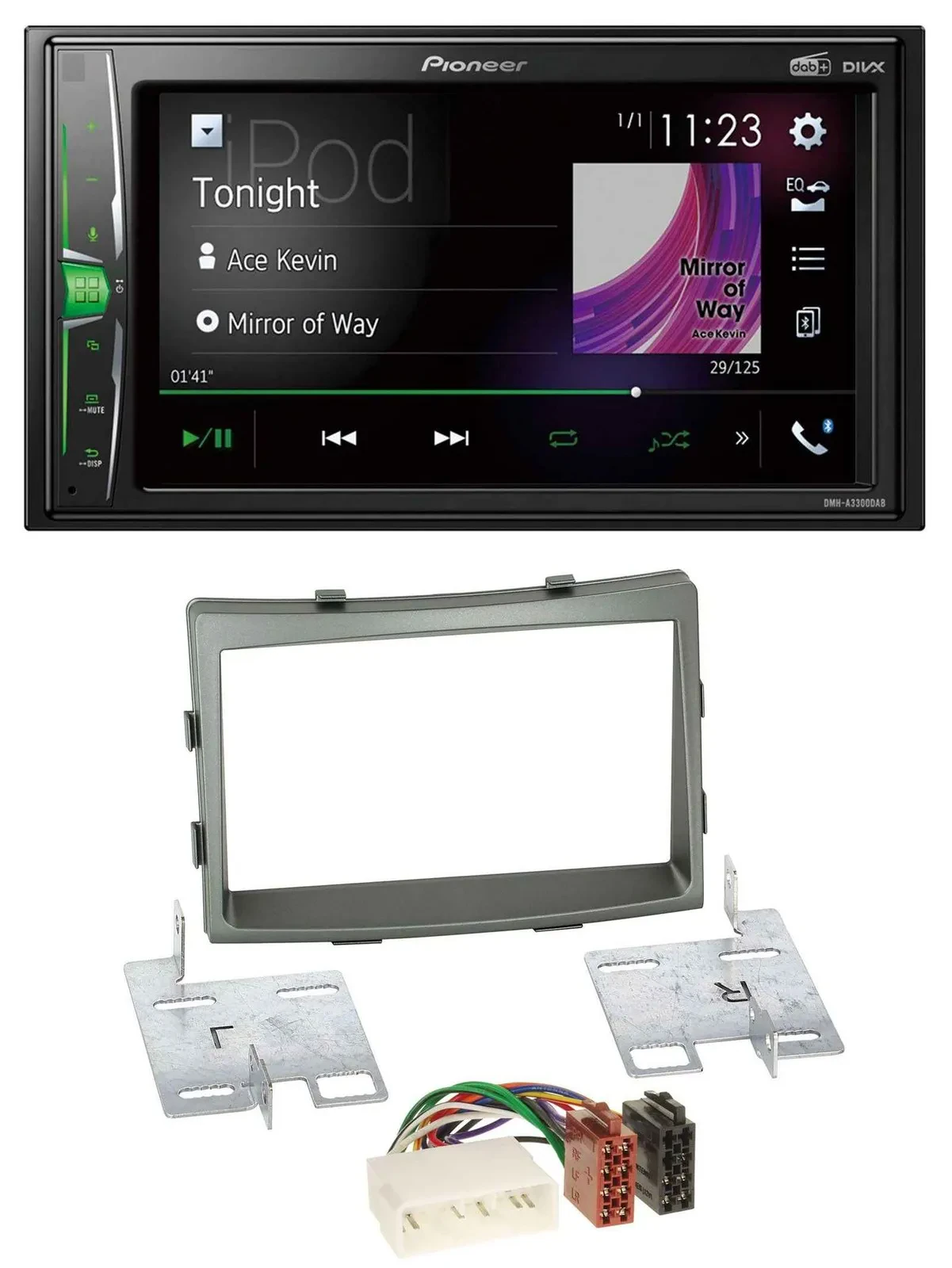 Pioneer 2DIN MP3 DAB USB Bluetooth Autoradio für SSangYong Rodius ab 2013