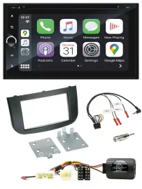 Blaupunkt USB DAB Bluetooth 2DIN TMC Lenkrad Navigation für Mitsubishi Colt 2008