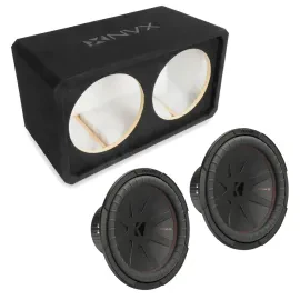 Сабвуфер пассивный NVX NE122S 2×12", закрытый, 3/4" MDF, с сабвуфером CompR