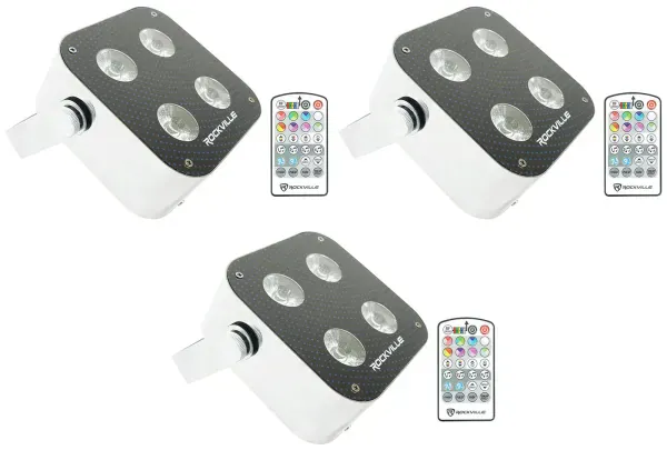 Светодиодный прибор Rockville MINI RF4 (3 штуки)