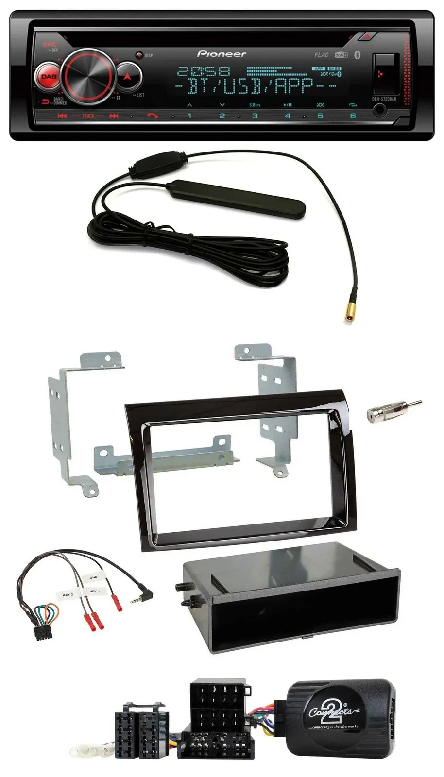 Pioneer USB DAB Lenkrad Bluetooth CD Autoradio für Fiat Ducato 2006-2008 piano