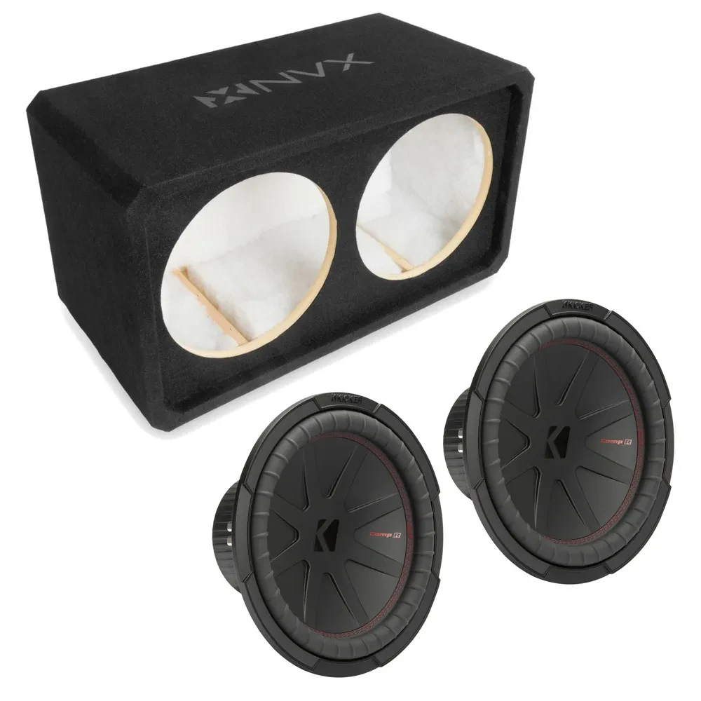 Сабвуфер пассивный NVX NE122S 2×12", закрытый, 3/4" MDF, с сабвуфером CompR