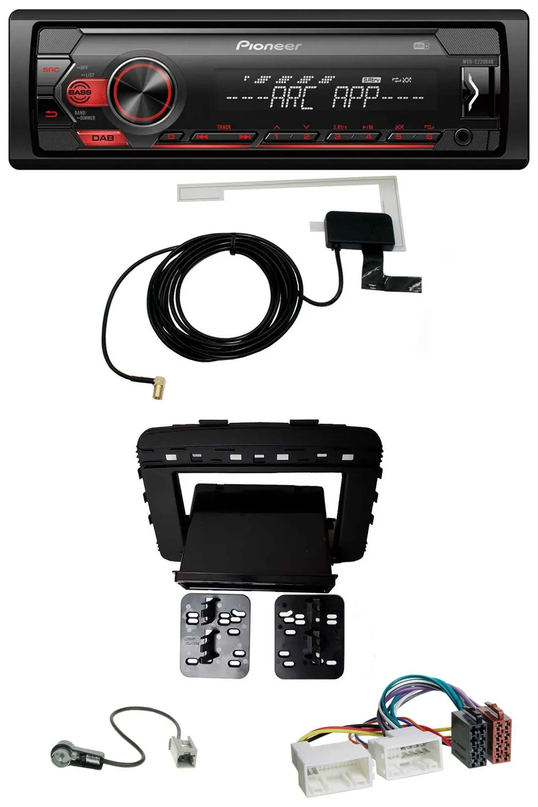 Автомагнитола для Kia Sorento Pioneer 1DIN, USB, DAB, MP3, AUX (UM, с 03/2015)