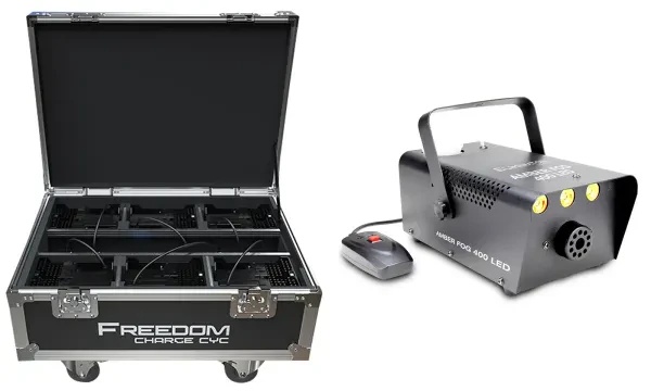 Chauvet Freedom Charge Cyc Road Case For (6) Freedom Cyc Lights+LED Fog Machine