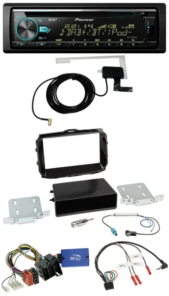 Pioneer MP3 Lenkrad CD USB DAB Autoradio für Alfa Romeo Giulietta 13-21 ISO pian