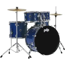 Ударная установка акустическая PDP by DW Encore Complete 5-Piece Drum Set Chrome Hardware Cymbals Royal Blue