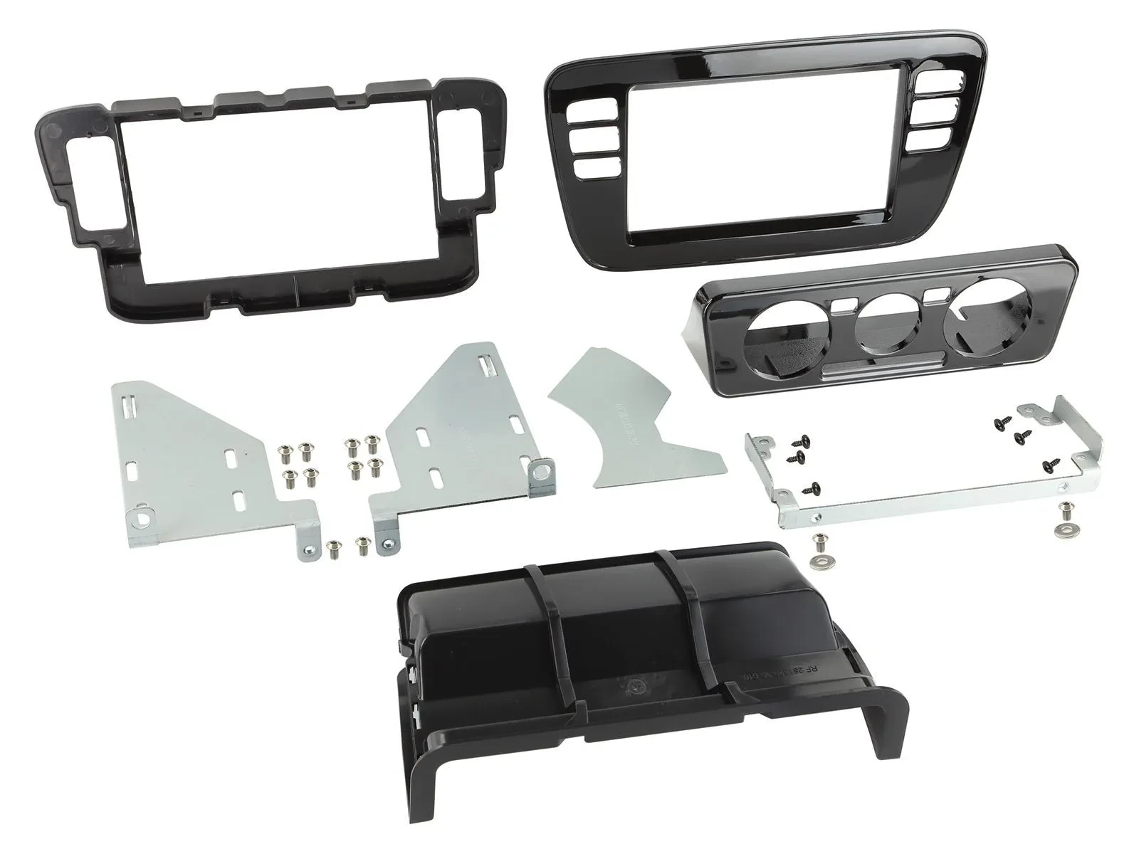 Radioblende Set Doppel DIN Autoradio für VW Up Seat Mii Skoda Citigo piano schwa