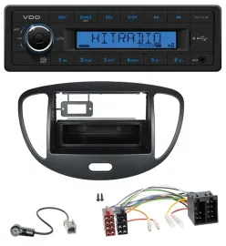VDO AUX 1DIN MP3 USB Autoradio für Hyundai i10 (2008-2013) schwarz