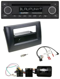 Blaupunkt Lenkrad Bluetooth DAB CD USB Autoradio für Fiat Stilo 01-07 schwarz Ab