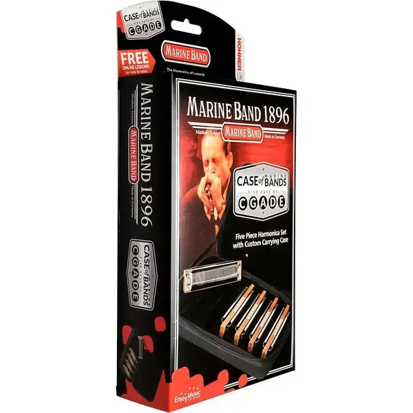 Набор губных гармошек Hohner Case of Marine Bands Harmonica 5-Pack