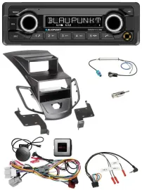 Blaupunkt Bluetooth DAB Lenkrad USB Autoradio für Ford Fiesta 10-13 Display schw