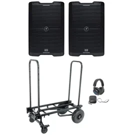 Активная акустическая система для PA/DJ Mackie SRM210 V-Class 10" 2000W (набор, пара) с Rock Cart Pro и наушниками DJ1500