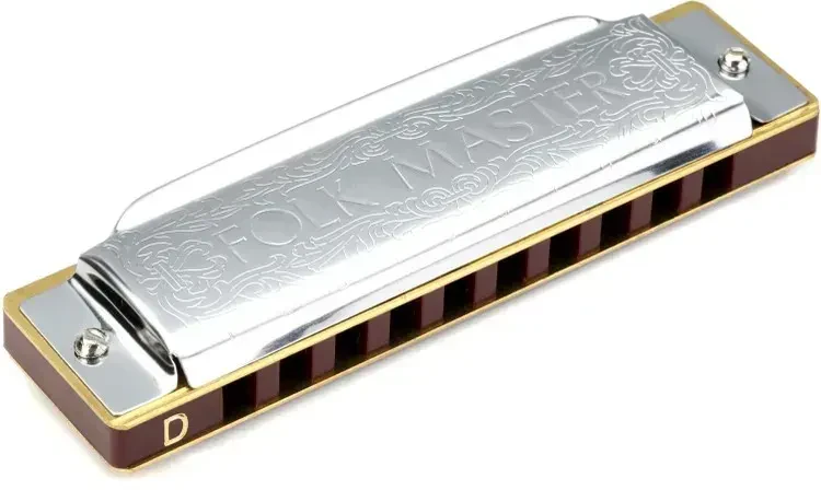 Suzuki 1072 Folkmaster Harmonica, Key of D