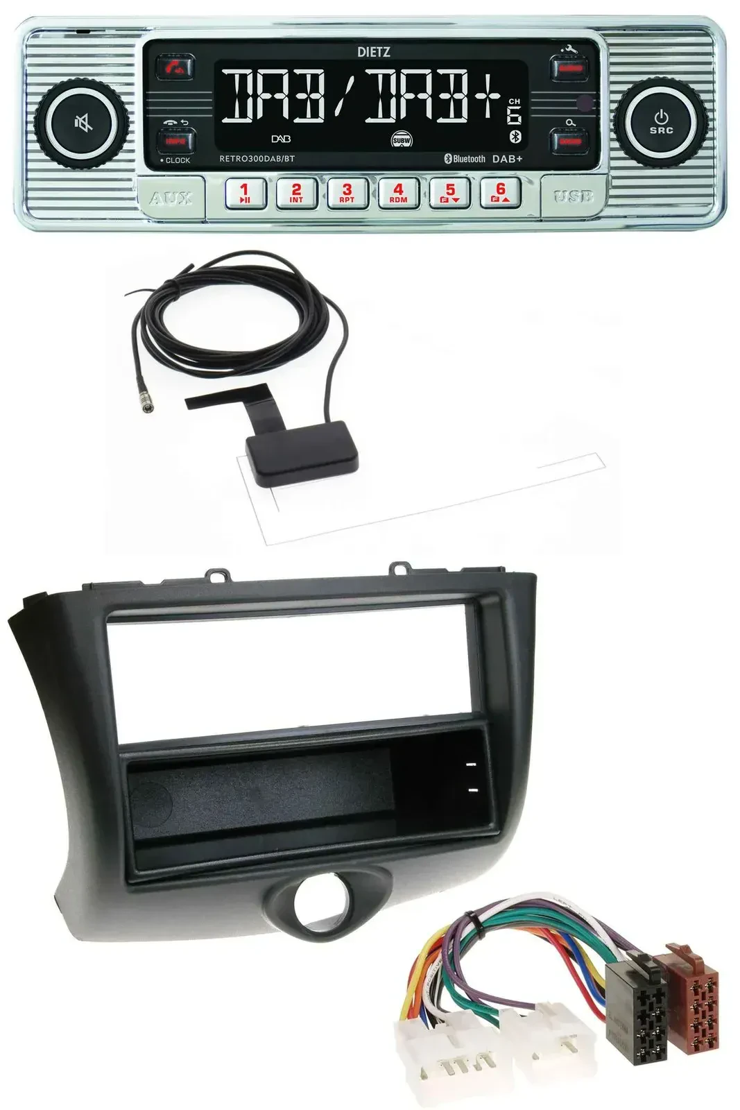 Автомагнитола для Toyota Yaris (2003–2006) Dietz Bluetooth, USB, MP3, DAB