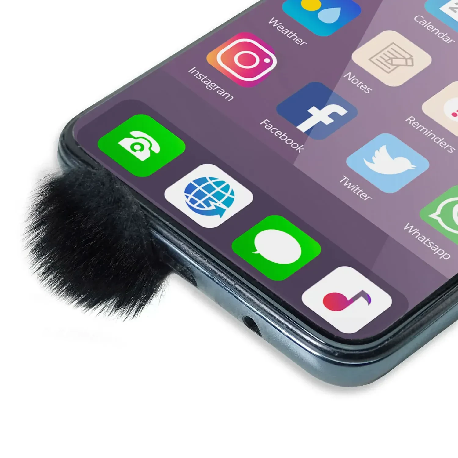 Ветрозащита для смартфона keepdrum WS06 (набор, 8 шт.)