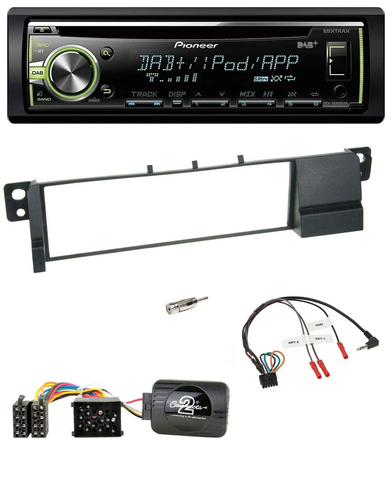 Pioneer DAB USB MP3 Lenkrad CD Autoradio für BMW 3er E46 (98-07)