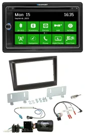 Blaupunkt Bluetooth 2DIN Lenkrad DAB USB TMC Navigation für Fiat Doblo ISO Can-B