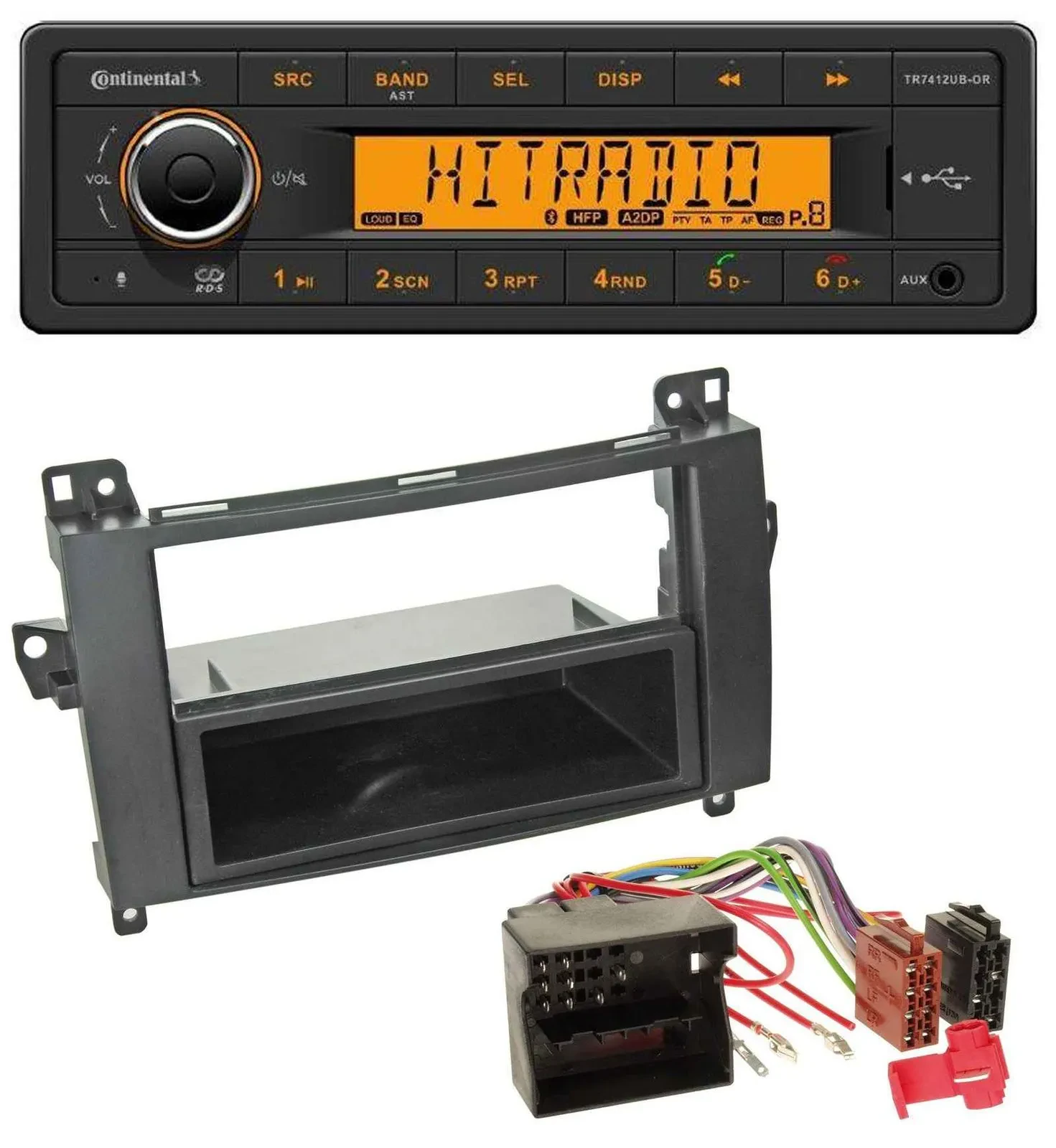Continental MP3 Bluetooth AUX USB Autoradio für Mercedes B-Klasse (T245, 05-11)