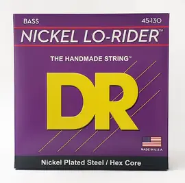 Струны для бас-гитары DR Strings NICKEL LO-RIDER DR NMH5-130, 45 - 130