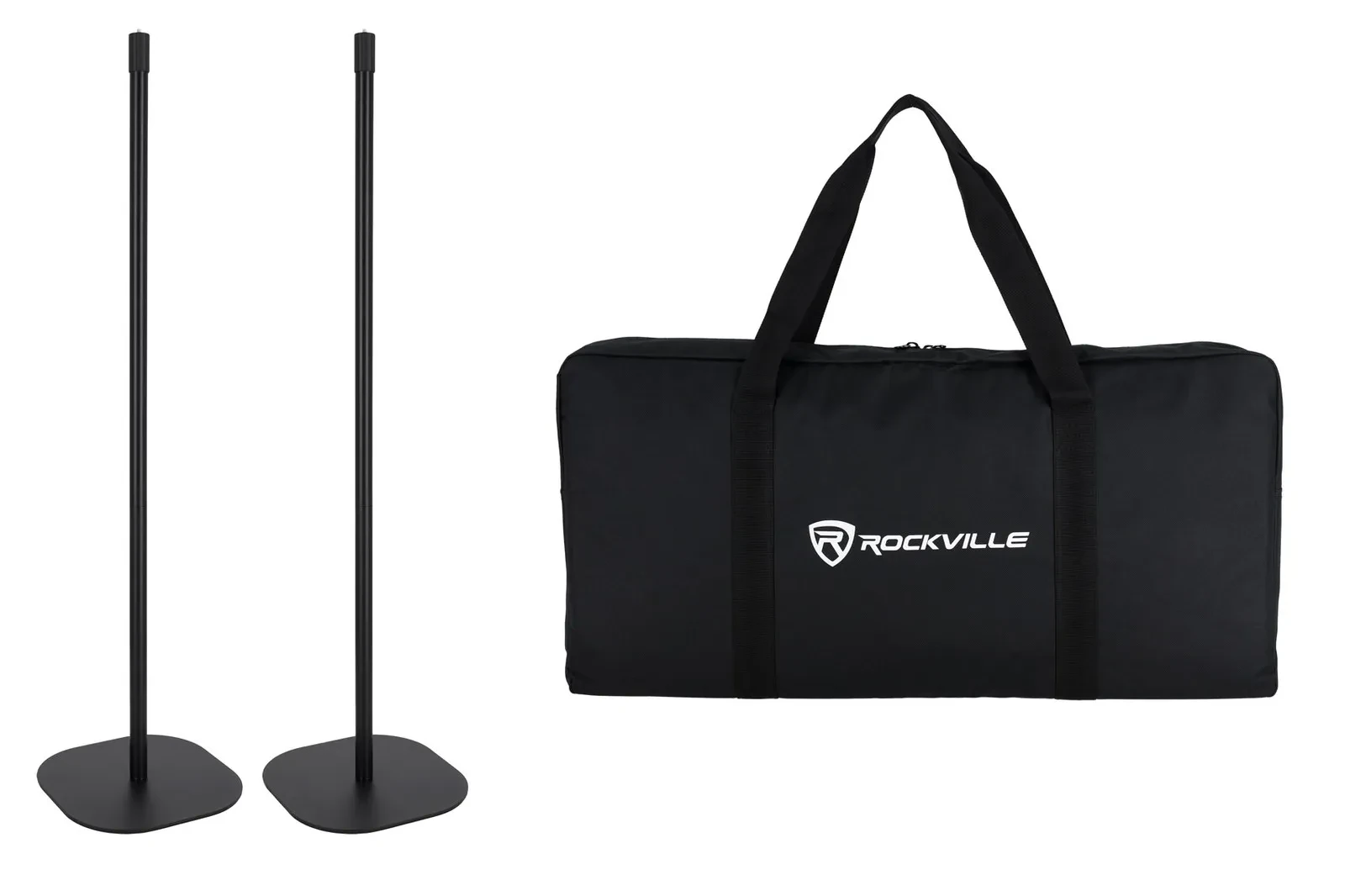 Стойка для световых приборов Rockville SABER STAND X2 BLACK (набор, пара), чёрный, с сумкой