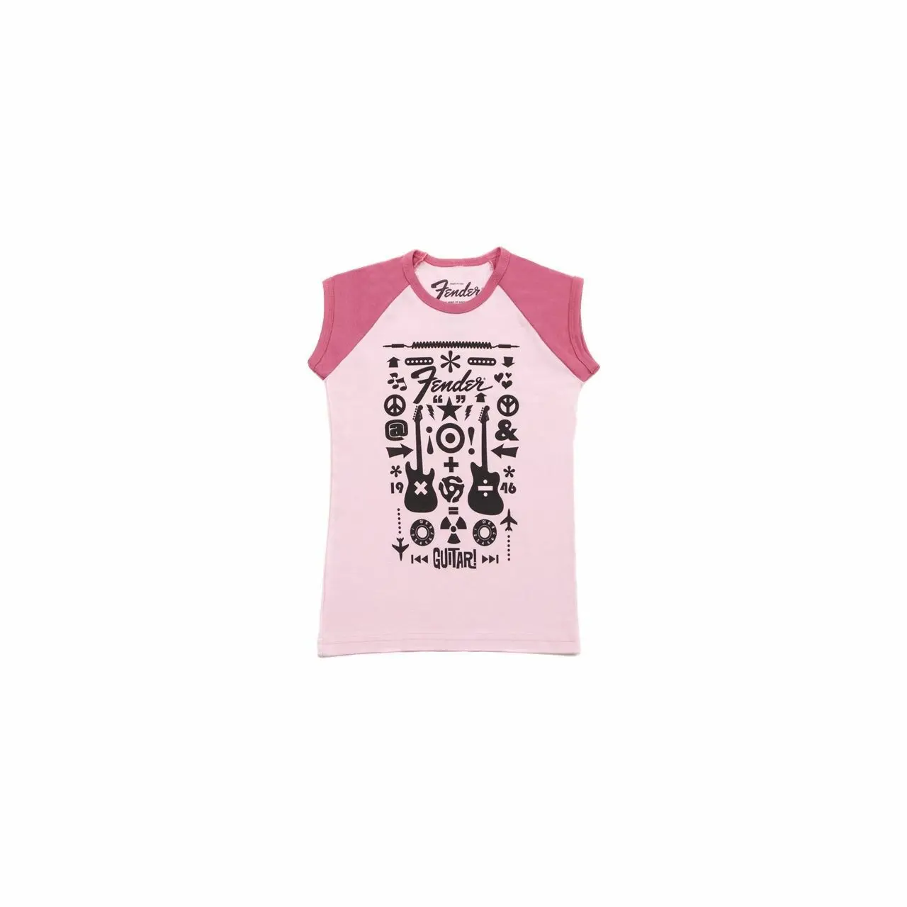 Футболка Fender Guitar Formula Youth T-Shirt - Pink (для 10-летних детей)