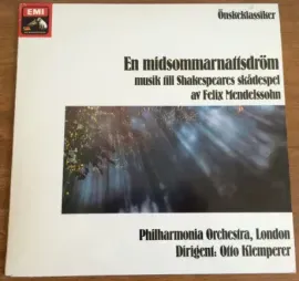 Б/У Виниловая пластинка Mendelssohn – En Midsommarnattsdröm – Musik Till Shakespeares Skådespel