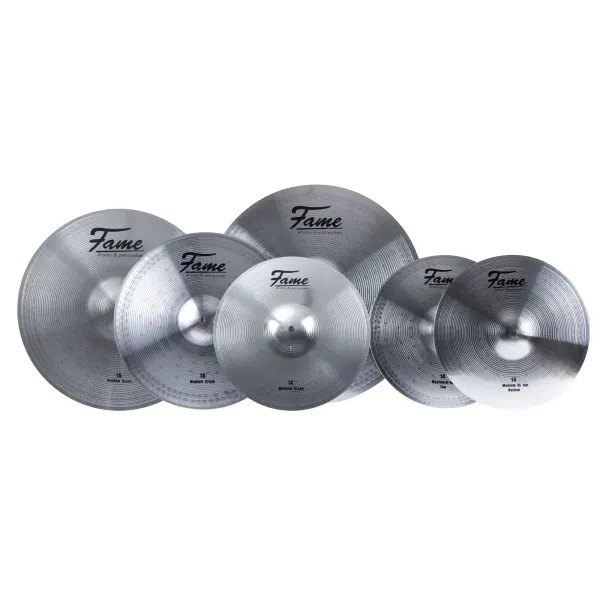 Fame Reflex Cymbal Set 14" 18" Crash Ride Medium Stärke Regular Finish 3 Teile