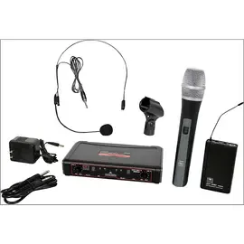 Микрофонная радиосистема Galaxy Audio EDXR/HHBPS Dual-Channel Wireless Handheld and Headset System Band D