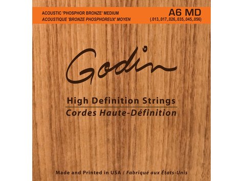 Струны для акустической гитары Godin 009336 13-56, бронза фосфорная