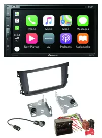 Pioneer DVD 2DIN MP3 DAB Bluetooth USB Autoradio für Smart ForTwo 2010-14 Quadlo