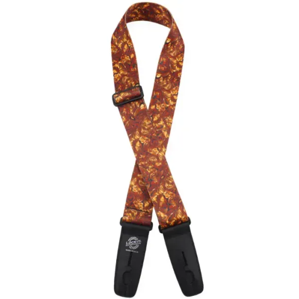 Ремень для гитары Lock-It Straps LIS-107-S52 Poly Plush Series Gold Swirl