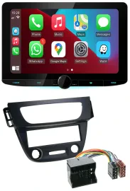 Kenwood MP3 USB DAB Bluetooth Autoradio für Renault Megane 3 09-14 Quadlock schw