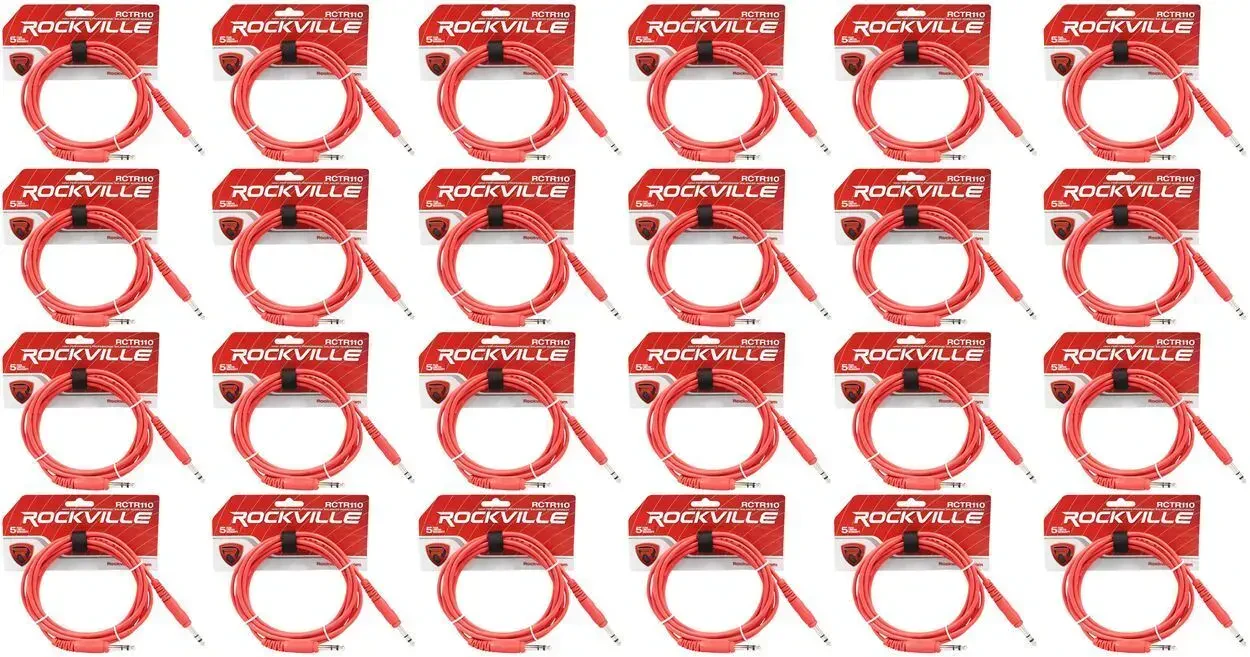 Коммутационный кабель Rockville RCTR110R Red 3 м (24 штуки)