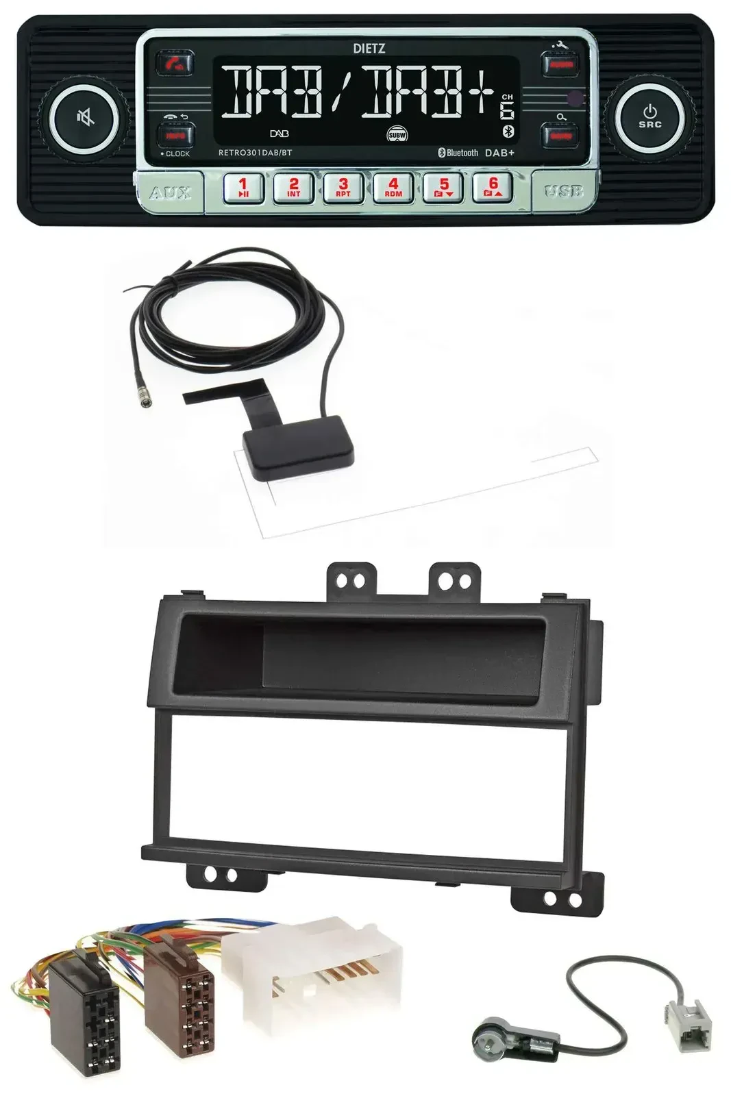 Dietz DAB Bluetooth USB MP3 Autoradio für Hyundai i20 (2008-2011)