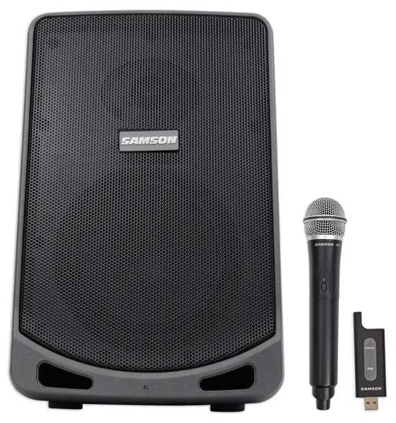 Samson Expedition XP106W 6" Portable Rechargeable Powered PA DJ Speaker+Mic