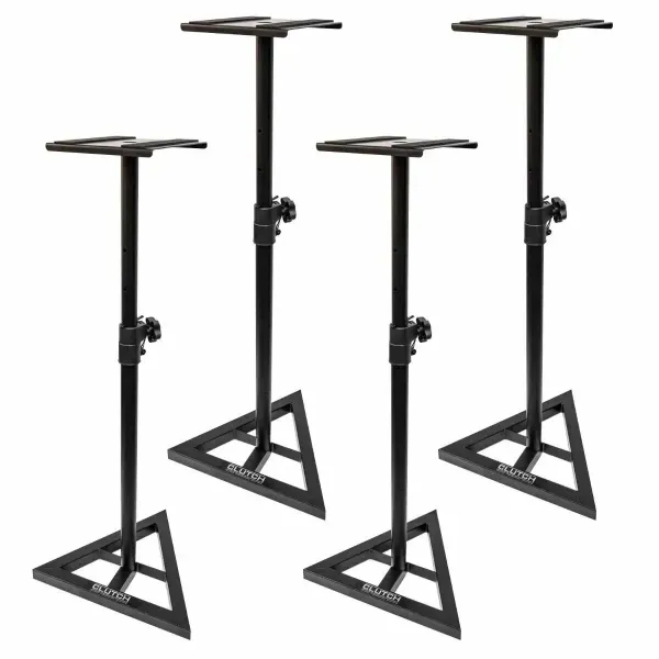 Professional Studio Reference Monitor Speaker Stands (4 Total Stands)