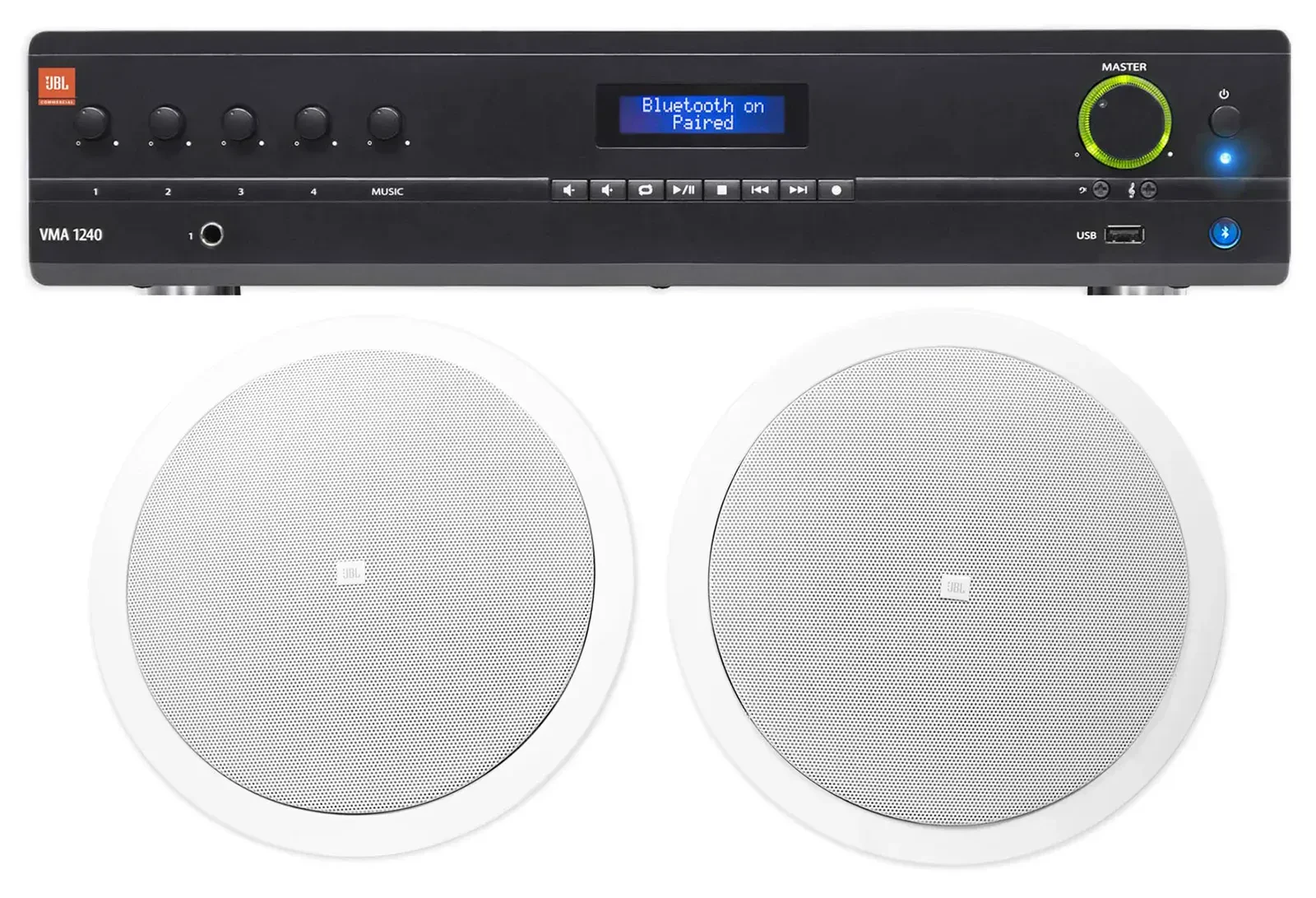 Потолочная акустика JBL Control 26CT White с усилителем (пара)