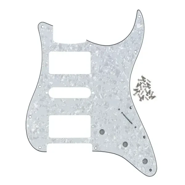 Панель для гитарной деки FLEOR M00705-6 White Pearl