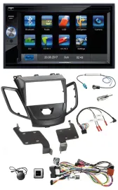 Автомагнитола Blaupunkt 2DIN USB Bluetooth TMC для Ford Fiesta 2008–2010 черная