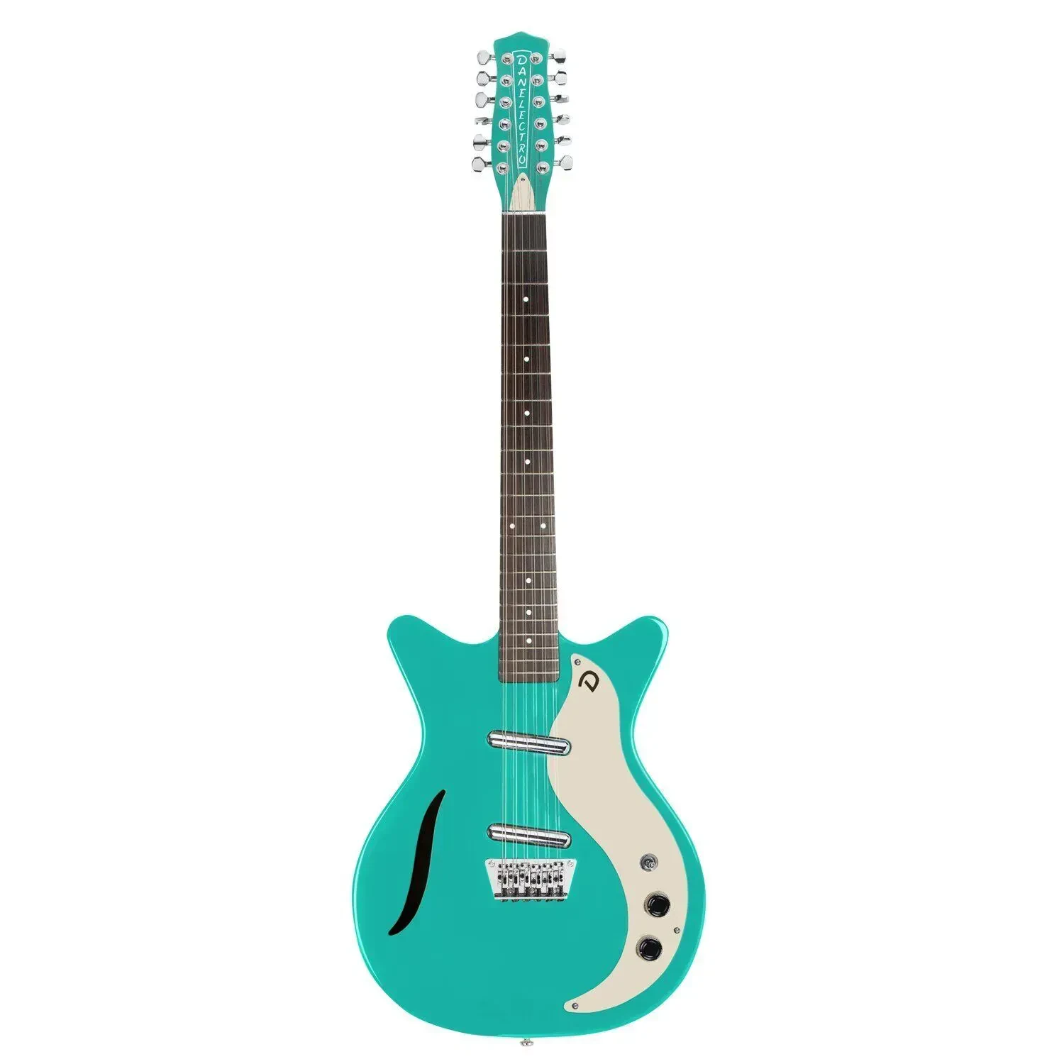 Электрогитара Danelectro 59 Vintage 12-String, 12-струнная, бирюзовый