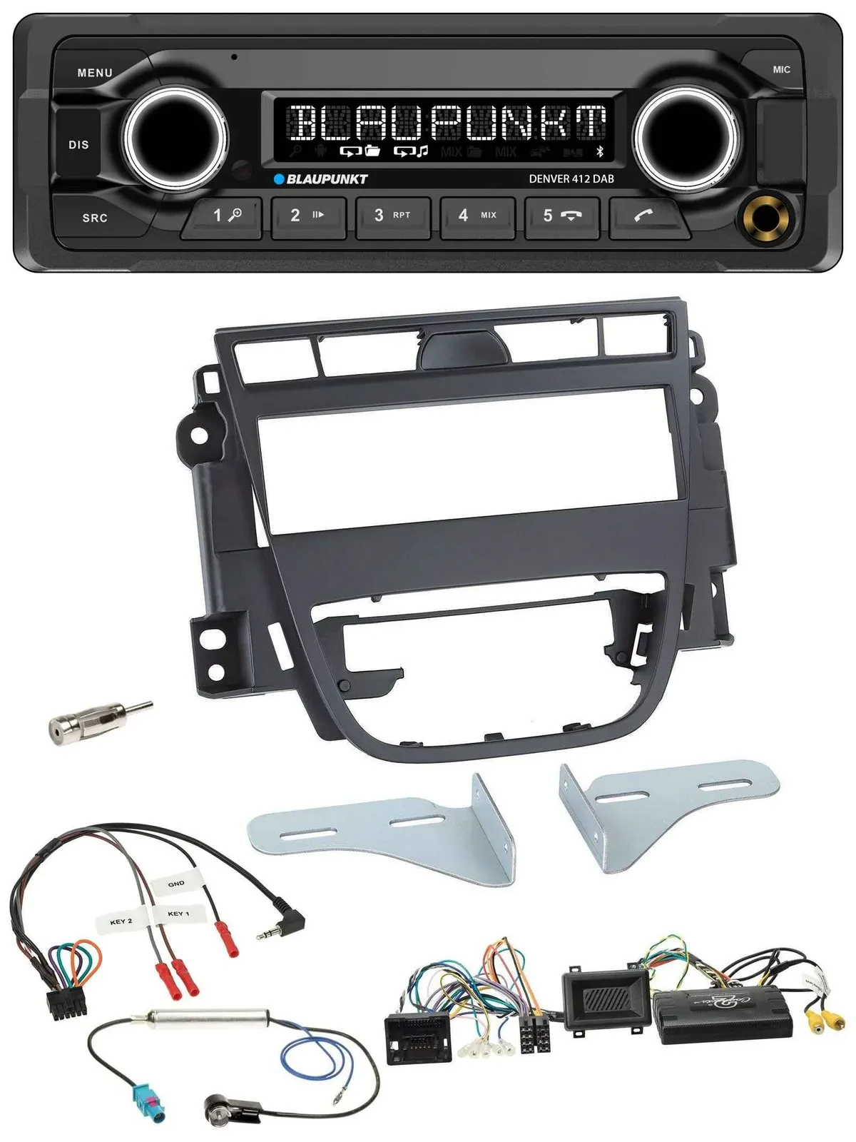 Blaupunkt Bluetooth DAB Lenkrad USB Autoradio für Opel Meriva B ab 2010