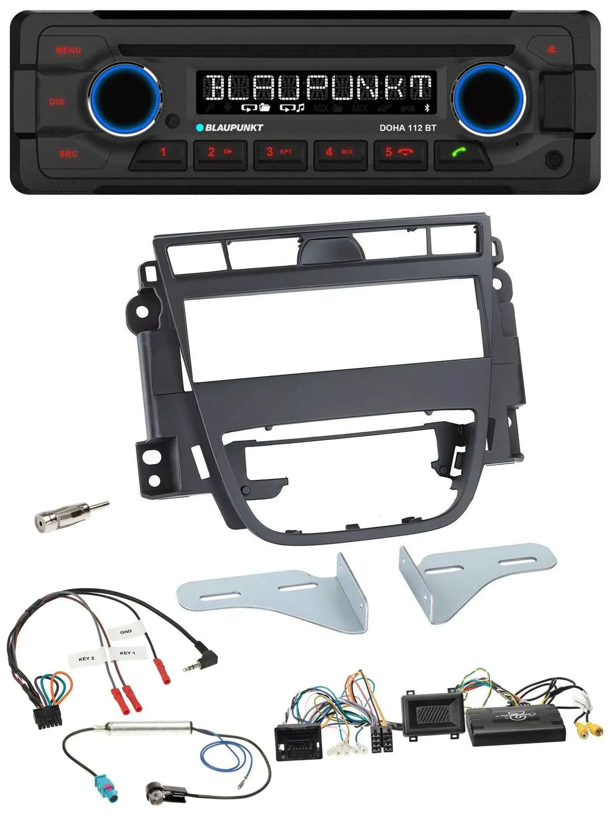Blaupunkt Lenkrad MP3 CD Bluetooth USB Autoradio für Opel Meriva B ab 2010