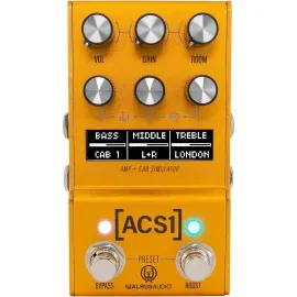 Педаль эффектов для электрогитары Walrus Audio Mako Series ACS1 Amp + Cab Simulator MKII Gold